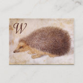 ザハリネズミのモノグラム 名刺 (裏面)