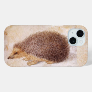 ザハリネズミアンティーク絵画動物 iPhone 15ケース