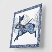 ザハレス冬の放浪お洒落 スクエア壁時計 (傾斜)