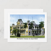 ザハワイインキャピトル、以前はパレ王室のス ポストカード (正面/裏面)