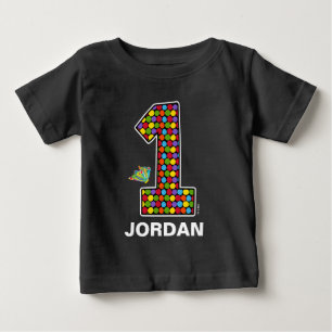 ザハングリーキャタピラーシャルボード1st誕生日 ベビーTシャツ