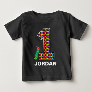ザハングリーキャタピラーシャルボード1st誕生日 ベビーTシャツ