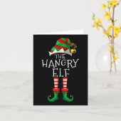 ザハングリー小妖精や小人ファミリーマッチングクリスマスコストおもしろい カード (黄色い花)