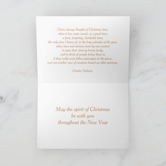 ザハンターズインザスノーピエーターブルーゲルクリスマス シーズンカード (内部)