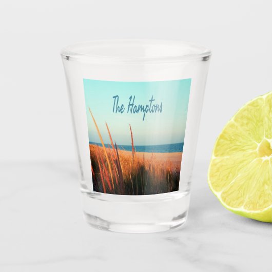 ザハンプトンビーチロングアイランドニューヨーク ショットグラス (正面)