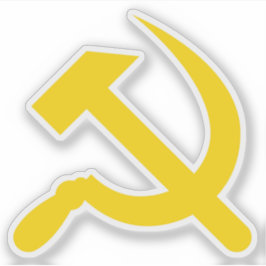 ザハンマーと鎌（黄色） シール