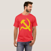 ザハンマーと鎌(黄色) Tシャツ (正面フル)
