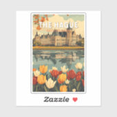 ザハーグオランダトラベルアートヴィンテージ シール (シート)