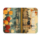 ザハーグオランダトラベルアートヴィンテージ マグネット (横)