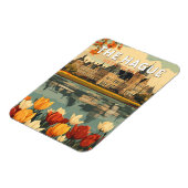 ザハーグオランダトラベルアートヴィンテージ マグネット (左側)