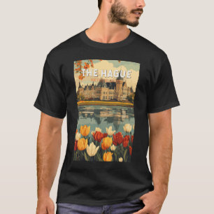 ザハーグオランダトラベルアートヴィンテージ Tシャツ