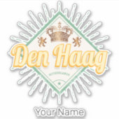 ザハーグシティオランダレトロオランダヴィンテージ シール (正面)