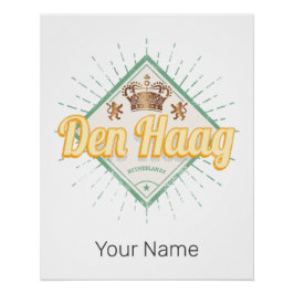 ザハーグシティオランダレトロオランダヴィンテージ ポスター