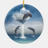 ザハートからドルフィンズラウンドオーナメント セラミックオーナメント (裏面)