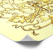 ザハートとつる植物ウォルタークレーン ポスター (角)