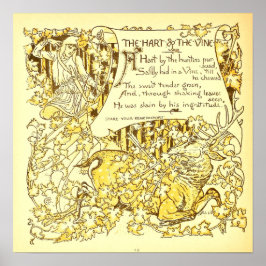 ザハートとつる植物ウォルタークレーン ポスター