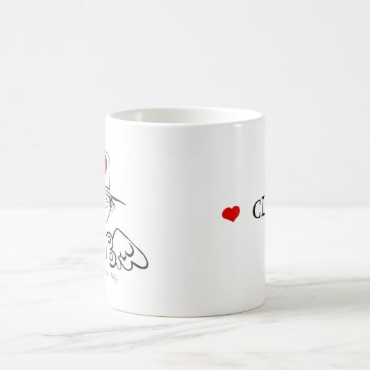 ザハートフェアリーモノグラムコーヒーマグ コーヒーマグカップ (中央)