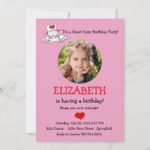ザハートフェアリー©誕生日フォト招待状