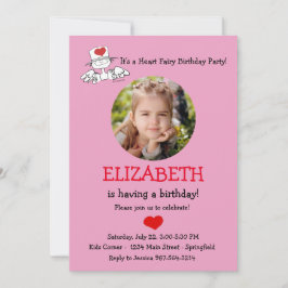 ザハートフェアリー©誕生日フォト招待状 招待状