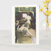 ザハーバードピアノ カード (黄色い花)