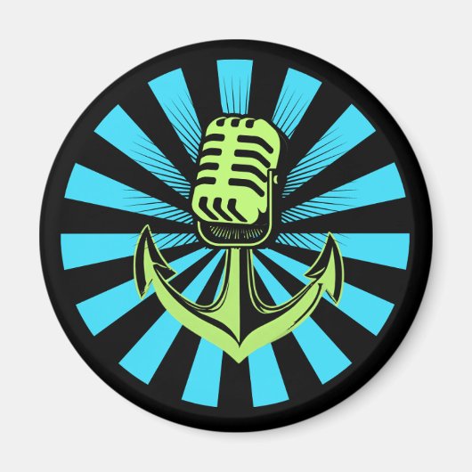 ザハーバーポッドキャスト冷蔵庫用マグネット マグネット (正面)