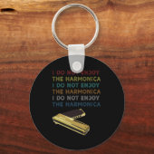 ザハーモニカ楽器ブルースミュージックバンドギフト キーホルダー (正面)