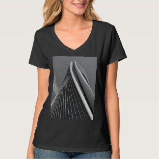 ザハ建築スカイスクレイパービルオフィス都会 Tシャツ