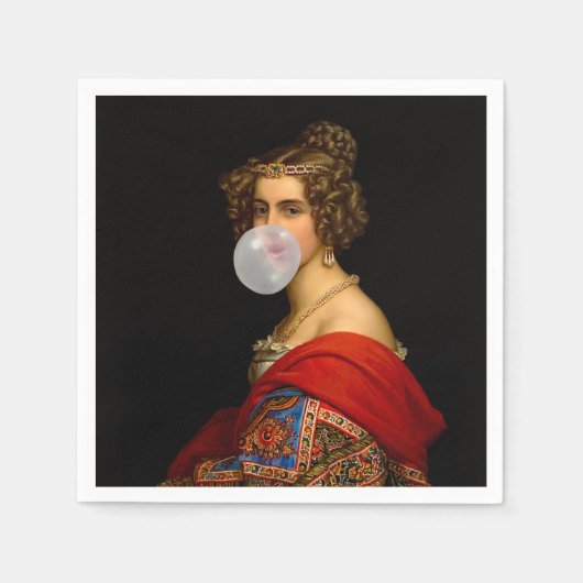 ザバイエルン美しいとバブルガム スタンダードカクテルナプキン (正面)