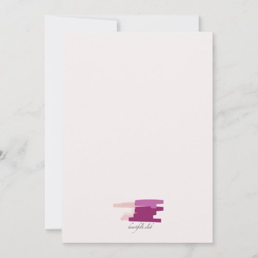 ザバイオレットガウンファッションショー招待状 招待状 (裏面)