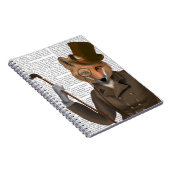 ザバウンダーキツネプリント ノートブック (右側)