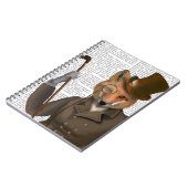 ザバウンダーキツネプリント ノートブック (左側)