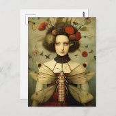 ザバグレディークリーピーヴィンテージレトロ ポストカード (正面/裏面)