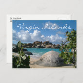 ザバスタブビーチイギリスヴァージン諸島 ポストカード (正面/裏面)