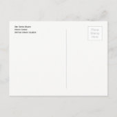 ザバスタブビーチイギリスヴァージン諸島 ポストカード (裏面)