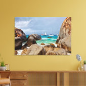 ザバスタブ，ヴァージンゴルダ，英国ヴァージン諸島 キャンバスプリント (インサイチュ (リビング))