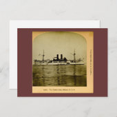 ザバスターシップメインヴィンテージ立体視 ポストカード (正面/裏面)