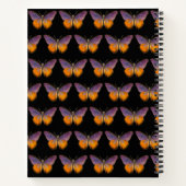 ザバタフライハードカバースパイラルスケッチブック ノートブック (裏面)