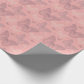 ザバタフライピンク ラッピングペーパー (角)