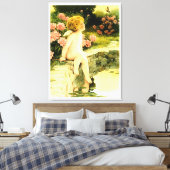 ザバタフライベッシーペースグットマンアート キャンバスプリント (インサイチュ (寝室))