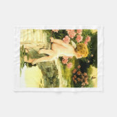 ザバタフライベッシーペースグットマンアート フリースブランケット (正面(横))