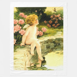 ザバタフライベッシーペースグットマンアート フリースブランケット