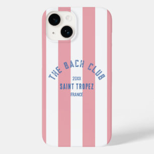 ザバッククラブクレストピンクストライプバチェロレッテ Case-Mate iPhone 14ケース