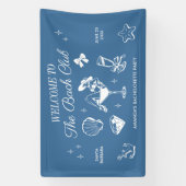 ザバッククラブビーチ結婚式バチェロレッテ 横断幕 (縦)