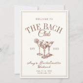 ザバッククラブヴィンテージバチェロレッテイティタリー 招待状 (正面)