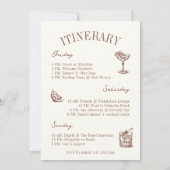 ザバッククラブヴィンテージバチェロレッテイティタリー 招待状 (裏面)