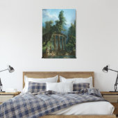 ザバッシングプール – ヒューバート・ロバート キャンバスプリント (インサイチュ (寝室))