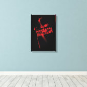 ザバットマンケープ&ロゴ キャンバスプリント (インサイチュ (ウッドフロア))