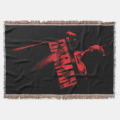 ザバットマンケープ&ロゴ スローブランケット (正面)