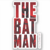 ザバットマンタイポグラフィ切り出し シール (正面)