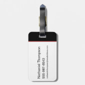 ザバットマンタイポグラフィ切り出し ラゲッジタグ (裏面縦)